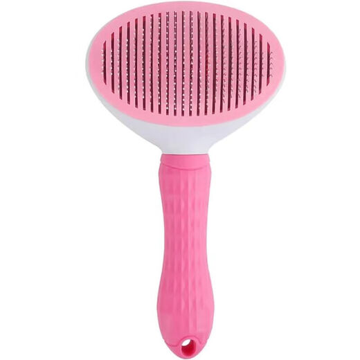 Cat and dog comb to remove floating hair artifact, pet-specific long hair cleaning comb to thin the lint and remove artifact, one-click self-cleaning, protective beads, random colors