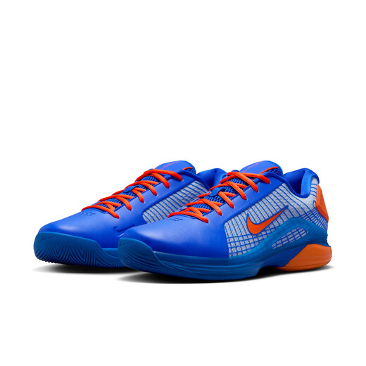 Nike men's breathable lightweight tennis shoes winter cushioning mesh support NIKE VAPOR 12 HQ2602 400 racing blue/eye-catching orange/white gold 42