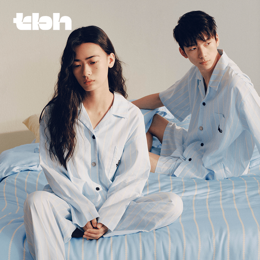 Brutalist Home (tbh) Urban Beast Black Panther Tencel Cotton Home Clothes Set Can Be Weared Out All Seasons Couple Pajamas Winter Padded Velvet Pajamas Urban Beast Black Panther Tencel Cotton Short Home Clothing Set Water Drop Blue XS