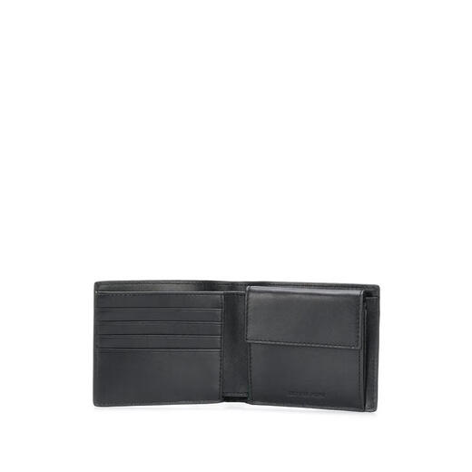 Micheel Kors Cowide Herren Kurzer Brieftasche mit Münzbeutel Business Practical Wallet Black Unica