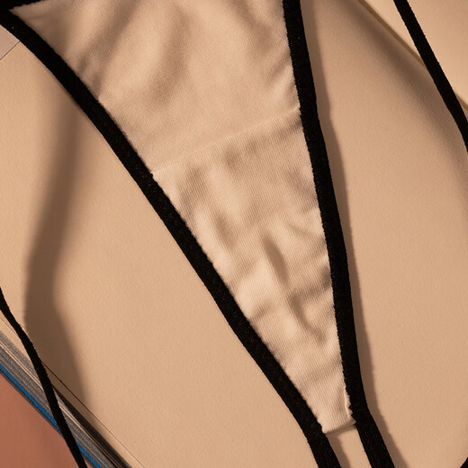 Pure cotton sexy thong women's thin strap with one rope pure desire temptation plus size low waist sports fitness seamless underwear pink M95-110Jin Jin is equal to 0.5 kg