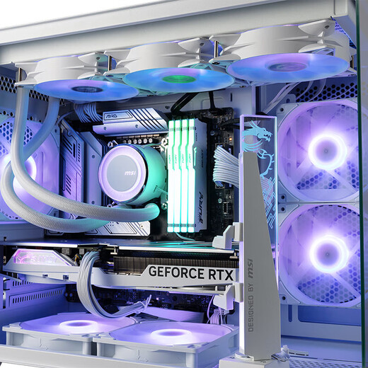 微星（MSI）全家桶AMD锐龙9900X游戏主机电脑台式机组装电脑主机DIY整机白色海景房组装机 配置一9900X/16G/500G