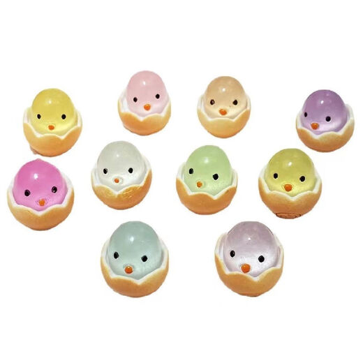 Man Shadow Little Turtle Small Animal Blind Bag Mini Cute Cartoon Toy Blind Box Diy Simulation Fruit Turtle Snake Year Blind Bag Little Chicken Broken Shell Egg (Random 20 Packs)