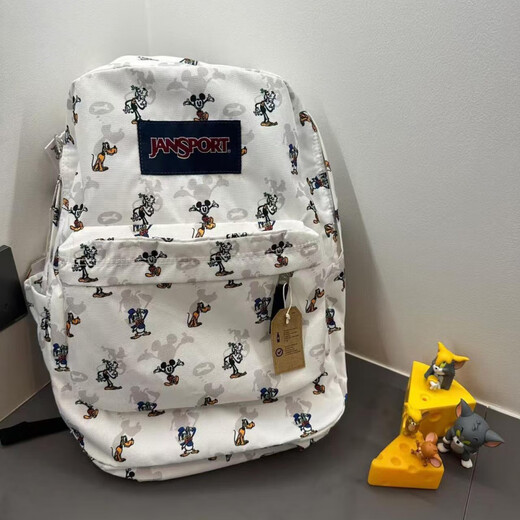 JANSPORT Jasper backpack male college student school bag female casual lightweight waterproof campus travel backpack trend star 43*33*21 26 liters