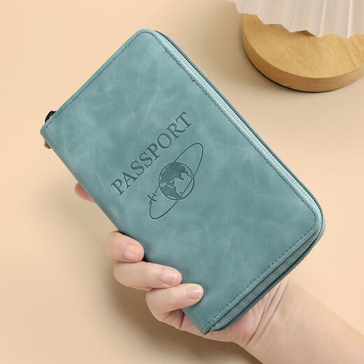 
New Global Multifunctional Travel Anti-theft RFID Document Storage Passport Ticket Protection Case Wallet Portable for Outdoor Nordic Brown Upgrade One Thick Anti-Brush RFID Anti-magnetic