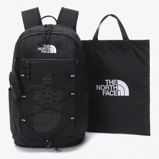 North Face Fox large-capacity casual outdoor backpack black with handbag