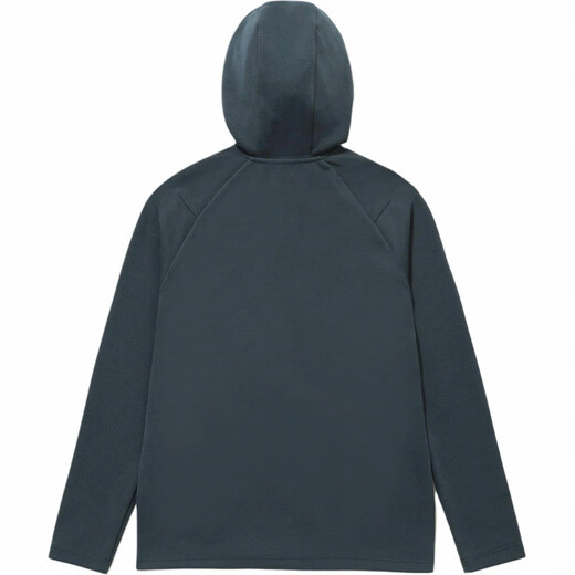 
DESCENTE solid color logo printed hooded zipper stretch long sleeve jacket jacket for men and women black 100