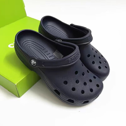Crocs Crocs star hole shoes summer same style outdoor wading EVA anti-slip sandals for male and female stars star black 43