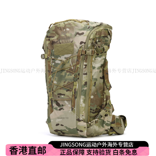 始祖鸟（ARC'TERYX）AssaultPack30L/45L多功能隔层军鸟突击包背包双肩包男女情侣款迷 迷彩色 30L