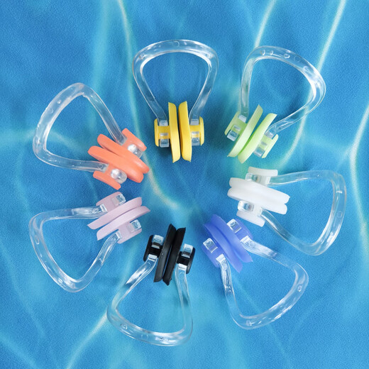 Senyu boxed 10-grade swimming nose clip earplugs waterproof, non-slip and anti-falling children's swimming equipment set, mixed color + boxed (you can contact customer service to note the color, 2 packs)