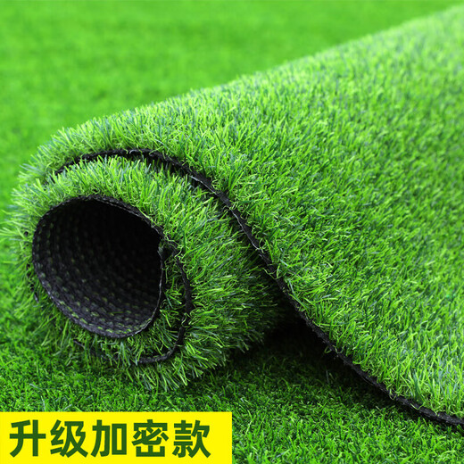 Simulated lawn carpet, artificial artificial turf, green outdoor decoration, fake grass plastic mat, balcony kindergarten, 2cm thick spring grass (4m wide*10m long)