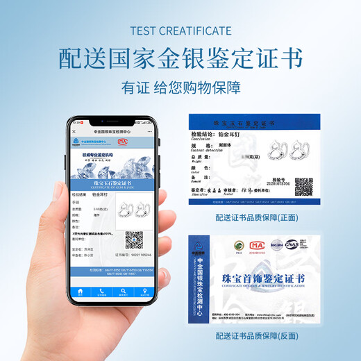 Chinese Gold Gourd Platinum Earrings Women's Platinum Crushed Ice Earrings Gift for Girlfriend and Wife's Birthday Practical Platinum Gourd Ear Hooks