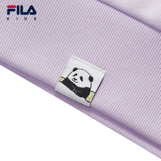 FILA [anti-bacterial] Fila Children's Children's Clothing Top 2025 Autumn New Style Comfortable Pullover Sweater for Men and Girls Sound Wave Purple-VT 150