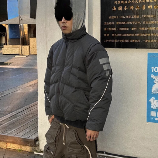 阿迪达斯 （adidas）服男女可拆卸防风休闲外套保暖JM6175 JM6173 JM6174 灰色JM6174  S