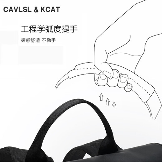 CavlslKcat双肩包男士背包商务休闲笔记本电脑包大容量旅行包高中大学生书包 格子 32*15*42cm