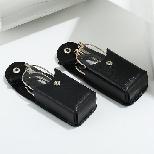 Gafas de lectura plegables de alta definición zoom inteligente 100-700 grados Hombres y mujeres ultra luz de cristal gafas ligeras anti-azul 816 oro [caja de vidrio/tela espejo] zoom inteligente 100-700