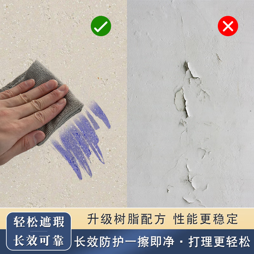 Jiang Zhiaileme Rock Flüssige Stein Lokulan Wand Sand Limettenbasis Keramik Bunte Ton in der Innenräume Außenwand B & B Textur Art Lackbeschichtung SL-9902 Französisch Weiß Sand-20 kg/On-Use auf dem Eimer