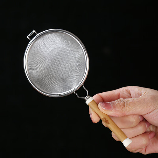 Wen Yijia Purple Bamboo Red Xiangfei Bamboo Pure Tin Tea Spoon Accessories Tea Spoon Tea Pull Tea Spoon Stainless Steel Tea Leak Tea Strainer Six Gentlemen Pure Tin Dustpan Tea Spade