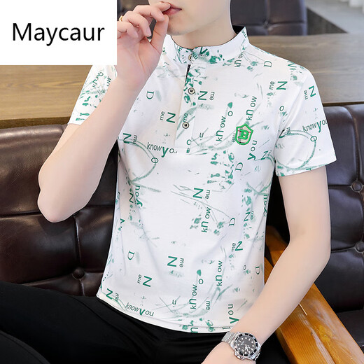 Maycaur 2025 Новый летний летняя мужская футболка для футболки с коротки