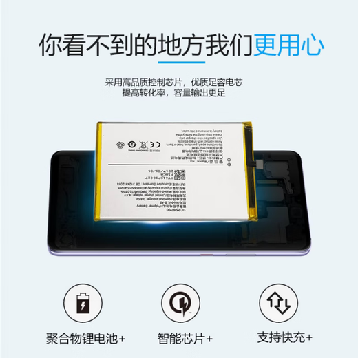 OPPO [Qualitätsoriginal] anwendbar für OPPO R15X-Batterie 15x Ersetzen Sie die eingebaute elektrische Karte des Mobiltelefons mit großer Kapazität BLP689 R15X Batterie mit großer Kapazität [Standard-Batteriezelle] Keine Werkzeuge