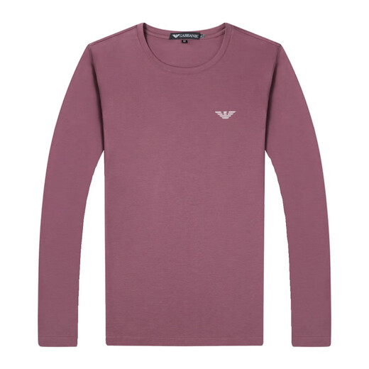 ARMANIBR ARMANI 2024 Neuer Feder- und Herbst-Dünn-Langarm-T-Shirt-T-Shirt Herrenrunde Hals reine Baumwoll-Basis-Hemd Hemd Black V-Ausschnitt 9922 Einzelgröße 165/m Empfohlen