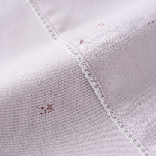 Tongtai (TONGTAI) baby blanket, pure cotton, newborn baby anti-shock wrap, newborn blanket, double-layer blanket, purple 90x90cm