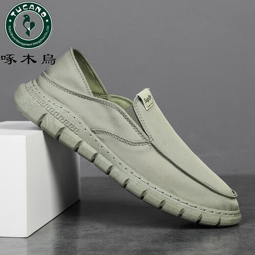 Zapatos de tela de pájaros carpinteros zapatos de lienzo de lienzo de verano para hombres.