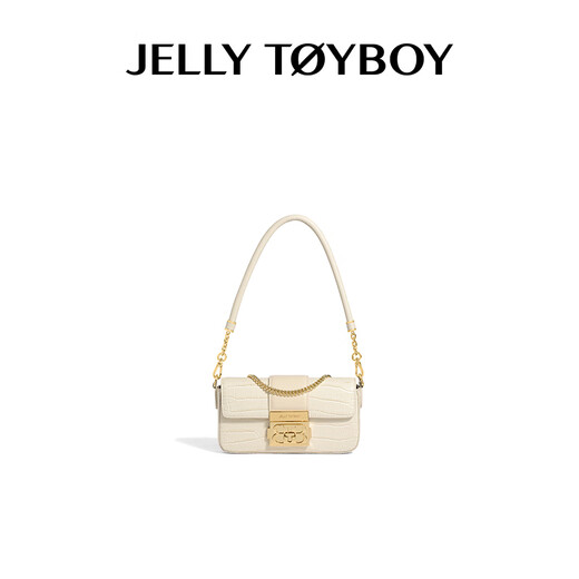 JellyToyboyJTB口琴包.新款通勤小包包时尚轻奢手提包小众链条单肩斜挎包 异双生系列口琴包_米白色