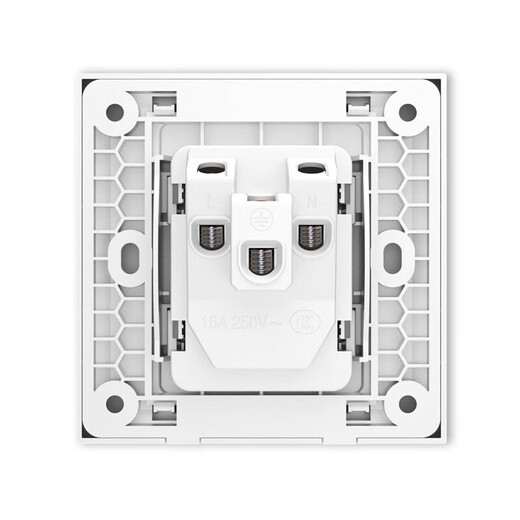 ABB switch socket panel Yingzhi series white frameless 86 household power supply 16A three-hole socket