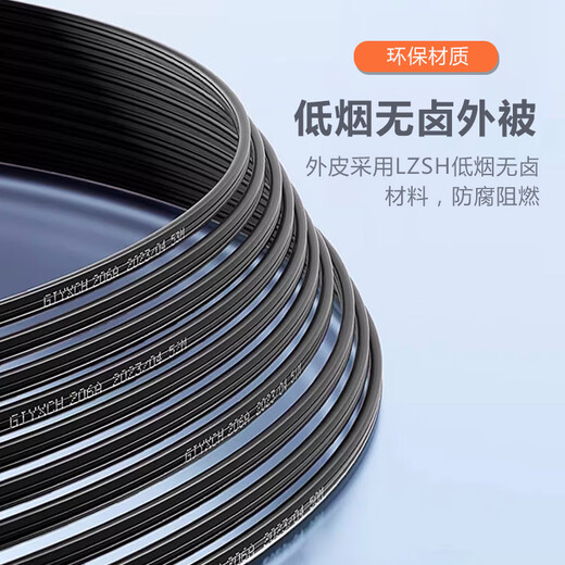 Indoor-Eingang Glasfaser Kabel Breitband Leder Kabel Outdoor Butterfly Optical Cable FTTR Ganzes Haus Networking niedriger Rauch Halogen-freier GJXH INDOOR 2 STAHL-WIRK 1 Kern 50 Meter