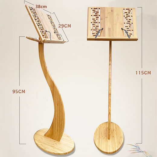 Supug Guitar Score Rack bodenstand vertikaler Ukulele Punch-Free-Kleiderbügel Massive Holzgitarre Geigenständer Bambus Ukulele Violin Ständer