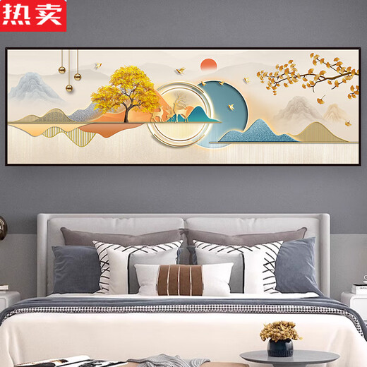 Wei liang de calidad importada Pegatizas de cama moderna de dormitorio autoadhesivo Pintura de pared Sala de estar Sofá Decoración de la pared Mural Doble-Yu Feifei TH-1396 Con respaldo adhesivo X No. 1: Ancho 90Cx Altura 30 C X Lado de impresión