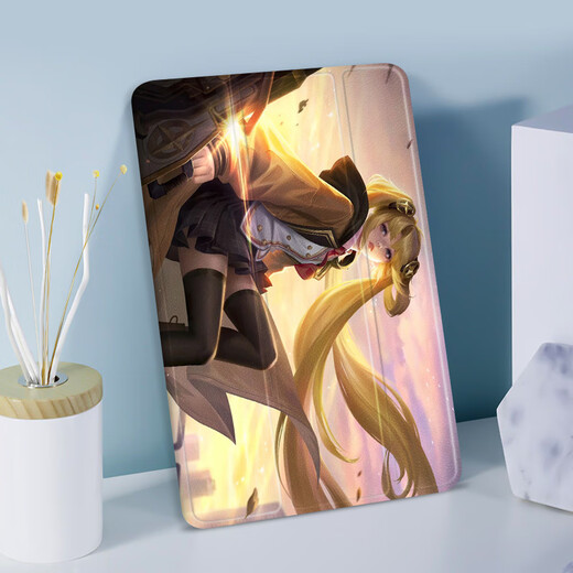 尚天游戏角色适用苹果ipad10代10.9平板Air6王者荣耀公孙离保护套Pro2024款11英寸mimi6磨砂质感壳2018 N12804公孙离书本款单保护套 iPad Air2(9.7英寸)