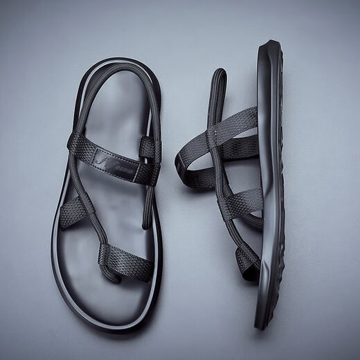 Sandales TTPMER pour la version coréenne masculine des chaussures de plage décontractées sans glissement en forme de semelle douce portant des sandales pour hommes à la mode verts à la mode