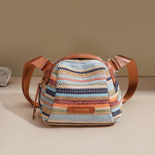 
viney bag women's bag crossbody braided bag commuting breast bag one-shoulder shell bag birthday gift high-end feeling for girlfriend wife