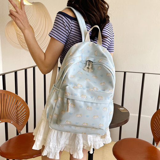 Backpack for ladies 2025 new Korean style versatile fashion trend travel backpack casual campus middle school schoolbag yellow SG8447