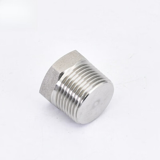 Meng Shanghong 304316L stainless steel high-pressure external thread plug, forged external tooth pipe plug, external thread solid plug 4 minutes 6 minutes ZG1-1/4 1.2 inches (316L material)