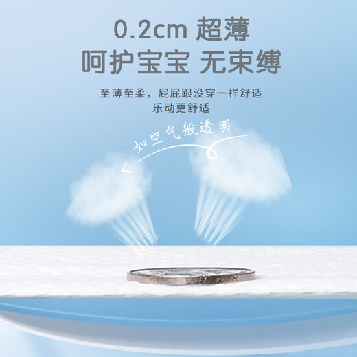 Bubandi Zhenxin Ciches minces en été ultra-mince usure la peau sensible du nouveau-né de qualité médicale spécialisée dans le pantalon de traction respirant [hanche complète] Pantalon de traction xxl 80 pièces