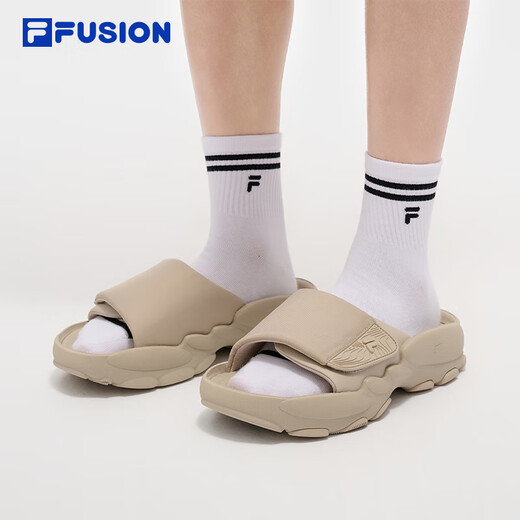 FILA FUSION斐乐潮牌男鞋ANTS SLIPPER拖鞋2025夏季新款蚂蚁拖鞋 羽毛灰-FG 42