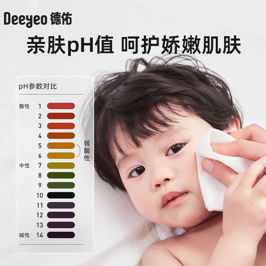 Deyou wet wipes large pack 80*10 packs EDI pure water cleansing wipes baby hand and mouth wipes in carton