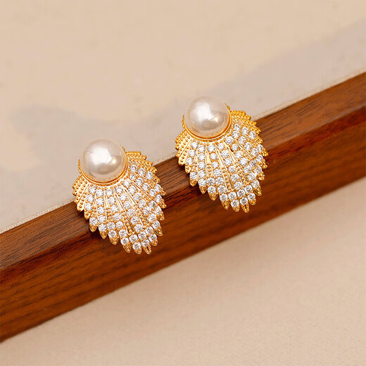 QPQK natural freshwater 100% pearl earrings 2025 new style earrings sterling silver light luxury high-end pierced earrings for women silver freshwater pearl earrings high-end gift box