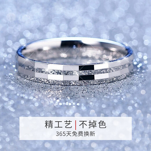 MZMZ platinum ring for men PT950 platinum temperament fashion single ring ring Valentine's Day gift for girlfriend local warehouse/next day delivery - light luxury sparkling live ring