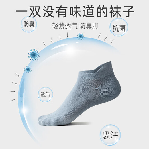 Modale Socken für Männer im Frühjahr und Sommer reines Baumwoll-Antibakteriell und Anti-Odor sowie schweißabsorbierende schwarze Baumwoll-Baumwollsocken für Männer für Männer im Sommer Blau + Kurkuma + Militär grün + braun rot + dunkelgrau + schwarz 6 Paare eine Größe (39-44)