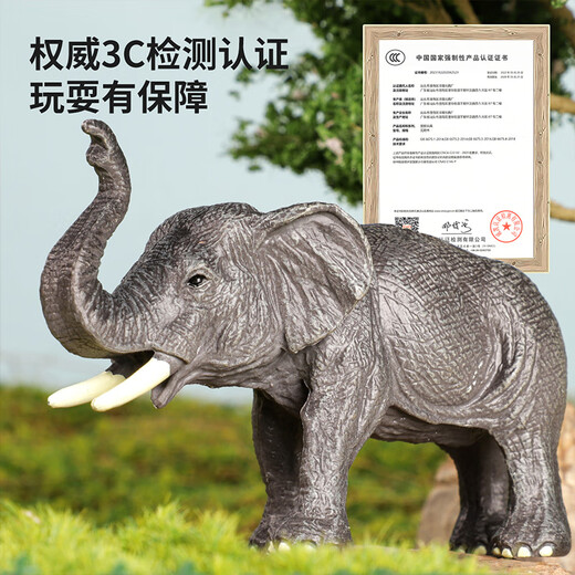 纽奇动物模型玩具儿童仿真实心濒危野生动物园套装早教认知儿童节礼物