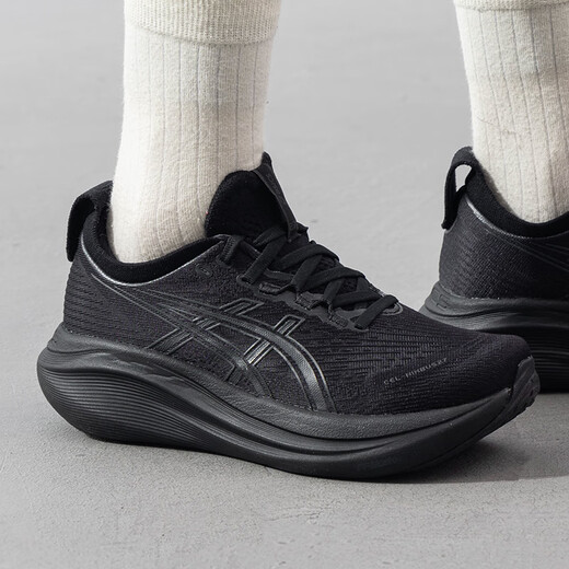 ASICS zapatos y zapatillas de deporte para mujeres, nuevo gel de verano nimbus 27 zapatos casuales al aire libre malla transpirable zapatos de carrera profesionales 1012b753/guerrero negro/espectáculo y retirar 10 37