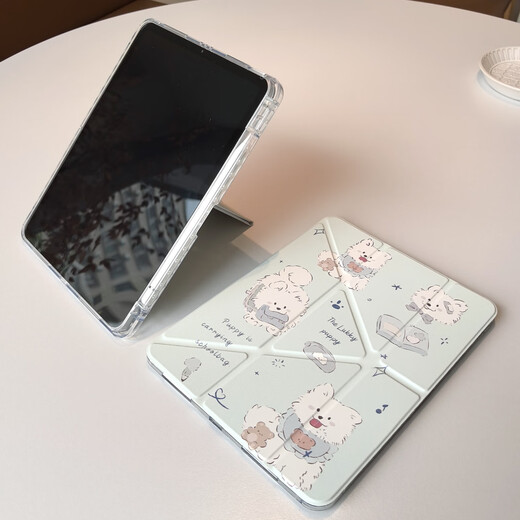 Defensor de la belleza y adecuado para ipad air7 funda protectora 11 pulgadas 2025 ipad11 (A16) funda protectora con ranura para bolígrafo 2024Pro hibernación magnética en forma de Y funda rígida para tableta ipad Satsuma cachorro Y Y plegable con ranura para bolígrafo air4/air5/air6/air7