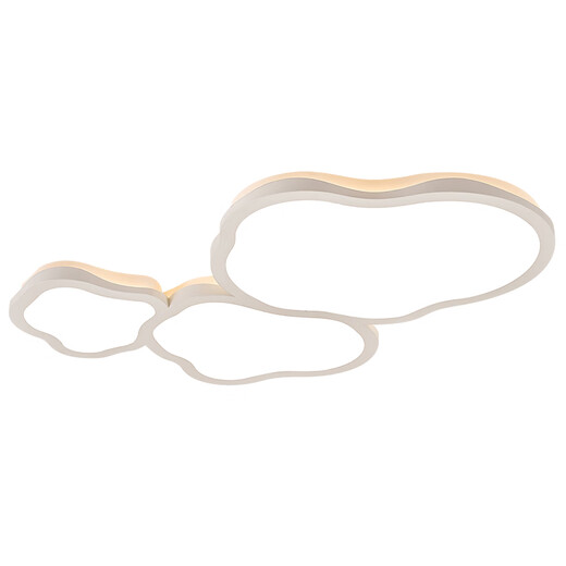 Tiffania Wohnzimmer Hauptlampe Wolken Deckenlampen-Creme-Stil Guangdong Zhongshan Lampe moderne einfache atmosphärische Schlafzimmer Ganzhauspaket Cy6628-1090 wurde mit der Mijia-App (weiß) verbunden