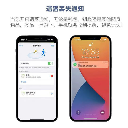 Apple anti-lost device FindMy search locator key tracking artifact airtag replacement bicycle pet cat black