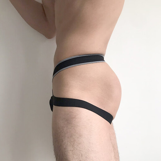 Men's underwear sexy temptation pants cotton physiological penis gay sexy underwear men's sex 0 pairs of thong black M