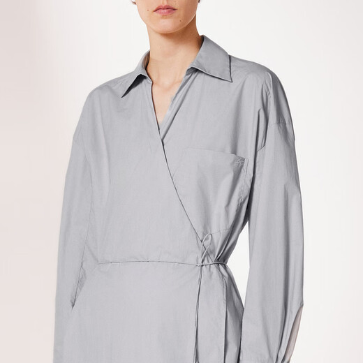 Moins 2024 Robe de coton neuf 2024 2O4G12590 452 Blue rose gris L
